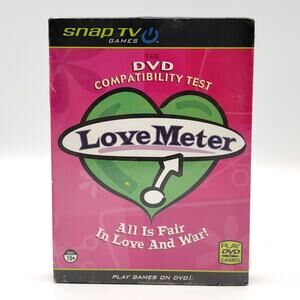 Snap TV Games The DVD Compatibility Test Love Meter Brand New Sealed for Adults
